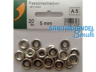 SBV-Fassonscheiben vernickelt 5 mm A 20 Stk