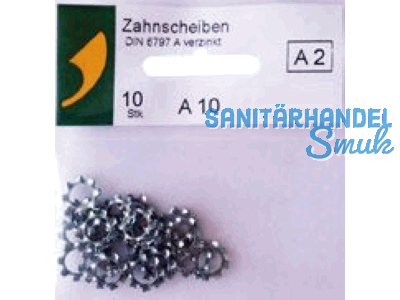 SBV-Zahnscheiben verzinkt DIN 6797 A 10 A 10 Stk