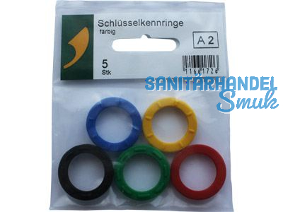 SBV-Schlsselkennringe farbig A 5 Stk