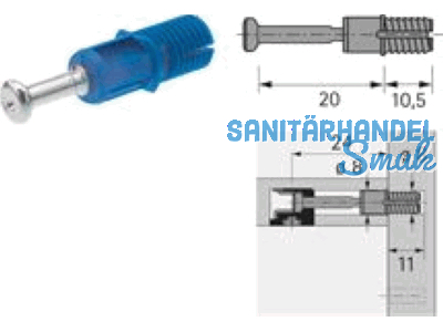 Schnellmontagedbel Rapid S DU 324 Spreizmuffe fr Bohr- 8 mm 44750