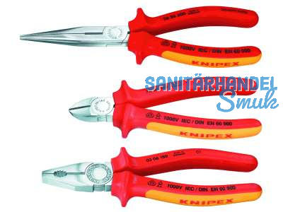 Zangen-Satz Knipex 3-teilig VDE-Griff 002012