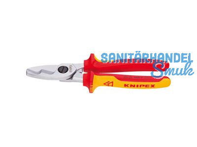 Kabelschere Knipex 200mm Doppelschneide 9516 VDE isol. VDE MK-Griff