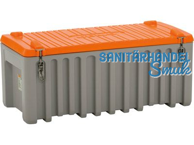 PE-Werkzeug-Box 250 Liter, grau/orange Premium Nr.3030.7027, Polyethylen