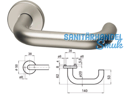 Lochteil 1754-LT/648KTFH 8,5 mm Edelstahl