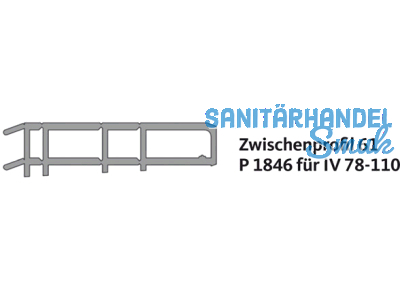 Zwischenprofil GU 61 thermostep Gr. 33 P-01846-33-0-1