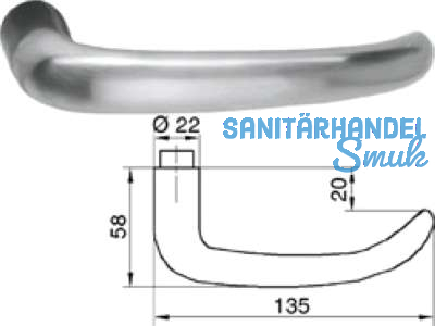 Drckerlochteil 5038 Lugano 8,0 mm Edelstahl 402184