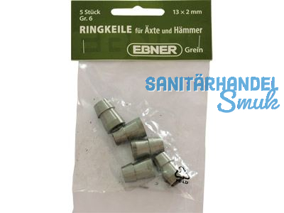 Ringkeile Gr. 5 - 12 x 1,5mm fr Hmmer und Beile Set 5 Stk.