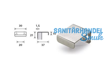 Mbelgriff Narni Lnge = 30 mm Lochabstand = 20 mm Edelstahl 9995574