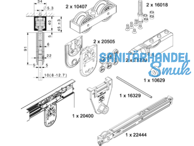 Grundkarton Hawa 80/GP mit SoftMove Dmpfeinzug 23091