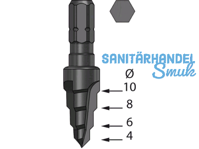 Stufenbohrer zu REISSER Abstandsset RN A423 4,0 x 10
