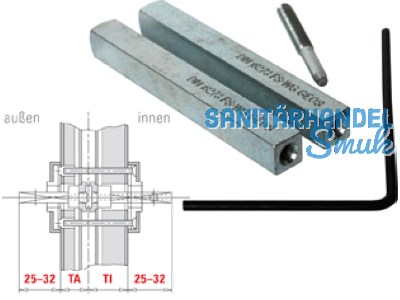 Panikschlossstift 247V/D9/N9 mm 80 mm je Stiftteil