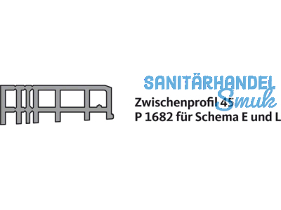 Zwischenprofil GU Schema E P1682 Gr. 33 9-40413-33-0-1