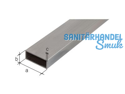 Rechteckrohr Alu eloxiert 2000x50x20x2mm 471712