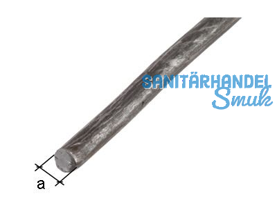 Rundstange Stahl DM= 6mm, L=1000mm roh, Durchmesser 6mm, 432676