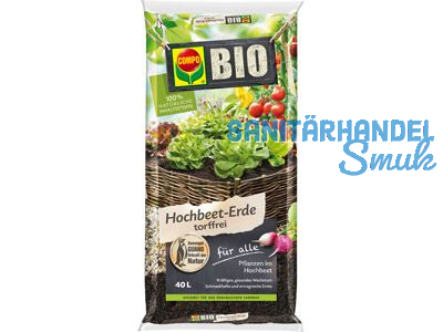 Compo Bio Hochbeeterde (Torffrei) 40 L 25470 04