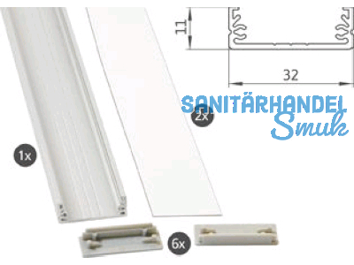 LED-Alu-Profil HIGH Set 1, L=2000x32 mm SL-PROF-HIGH-001