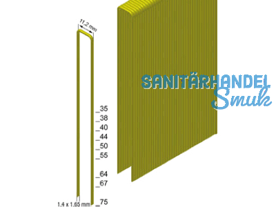 Heftklammern Prebena stark verz.geharzt Z75CSVHA Karton zu 6000 Stk.