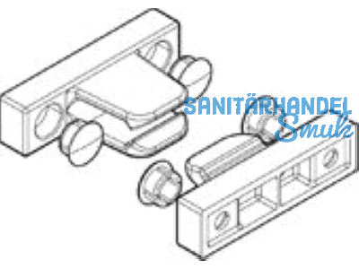 Patio FOLD, Flgelfeststeller-Set silber 375241