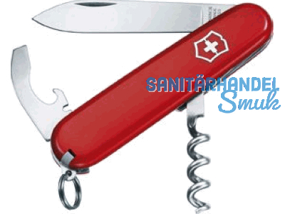 Offiziersmesser rot mit gross Bister 0.3303.B1