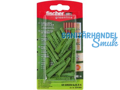 Fischer Universaldbel green UX10x60RS 524811 SB