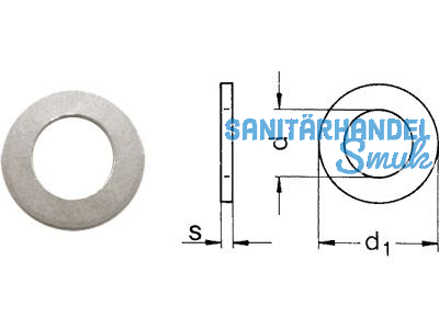 Scheibe DIN 7349 A2 10,5