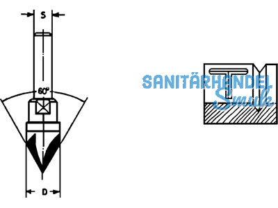 Schriftenfrser HM 14mm 60 Sh 8mm, GL 57mm, NL 22mm