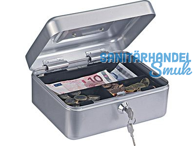 Geldkassette HomeStar Cash-2 silver 90x200x165 mm T06108