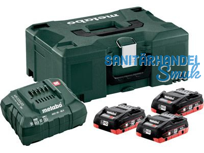 Metabo Basic-Set 3x4.0 Ah LiHD + ML