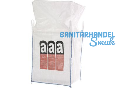 Asbest-BigBag mit Schrze Tragk. 1000kg 90x90x110cm beschichtet mit 4 Schlaufen