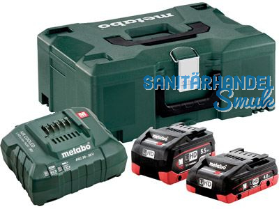 Metabo Akku Basic-Set LiHD 1x4.0 + 1x5.5 + ML