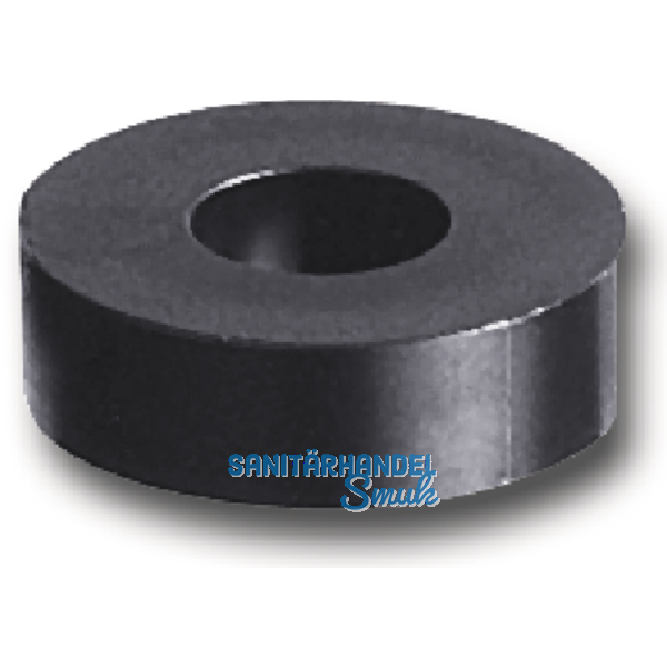 Abstandhalter,  20 mm, Bohr  10 mm, Lnge 5 mm, Hart-PVC schwarz