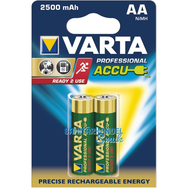 VARTA Batterie Professional Akku HR6/AA 1,2 V (2St)