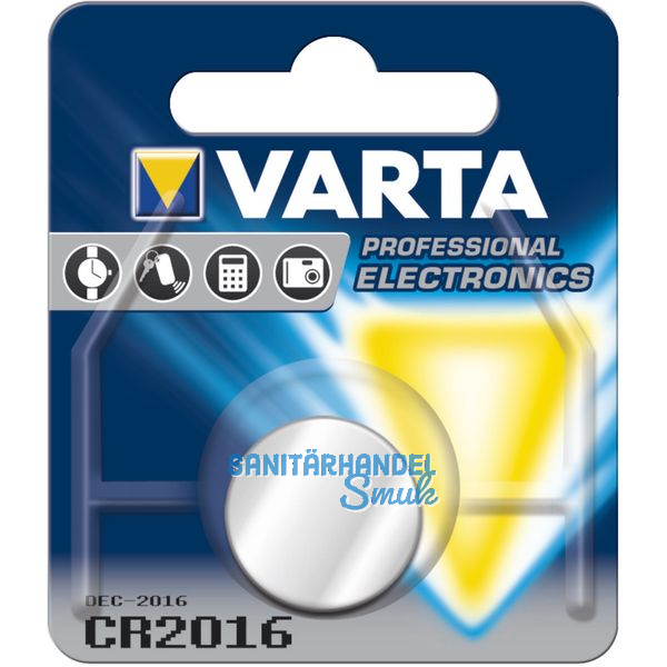 VARTA Batterie Knopfzelle CR 2016 3 Volt (1St)