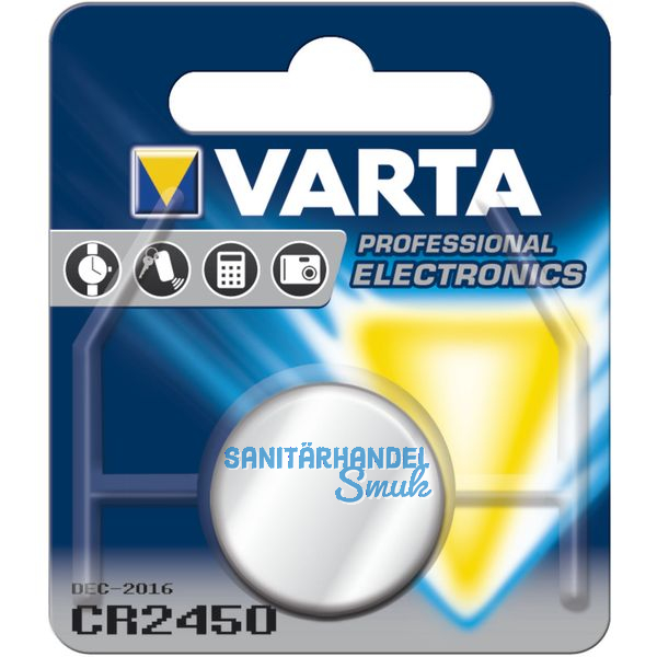 VARTA Batterie Knopfzelle CR 2450 3 Volt (1St)