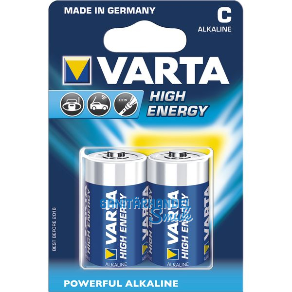 VARTA Batterie High-Energy LR14/C 1.5V (2 St)