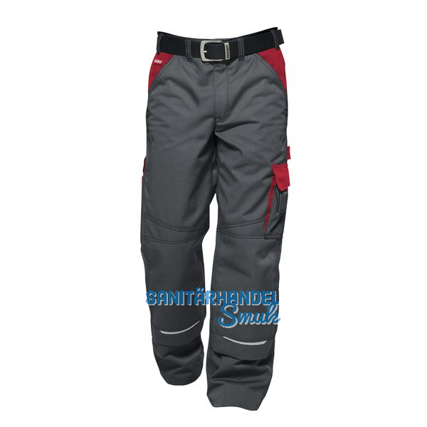 FRISTADS/KANSAS Bundhose Icon grau/rot Gr.48 65% PE/ 35% BW