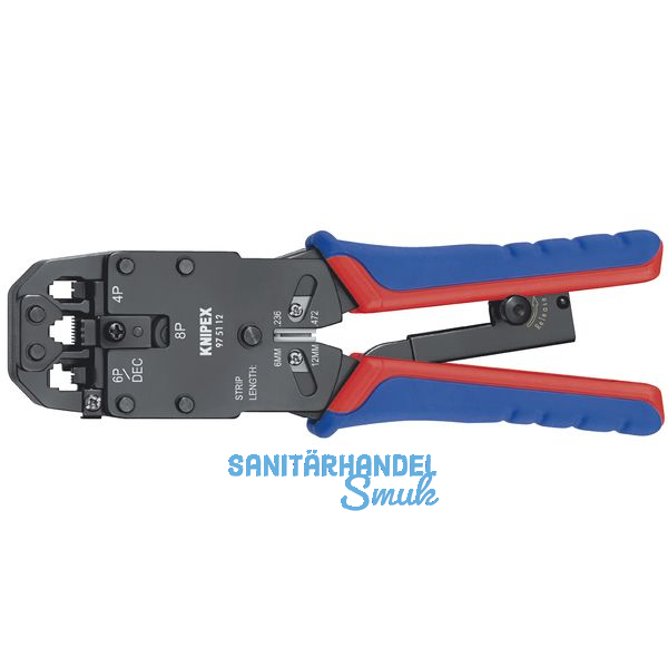 KNIPEX Crimpzange fr Westernstecker 4/6/8-polig Lnge 200 mm