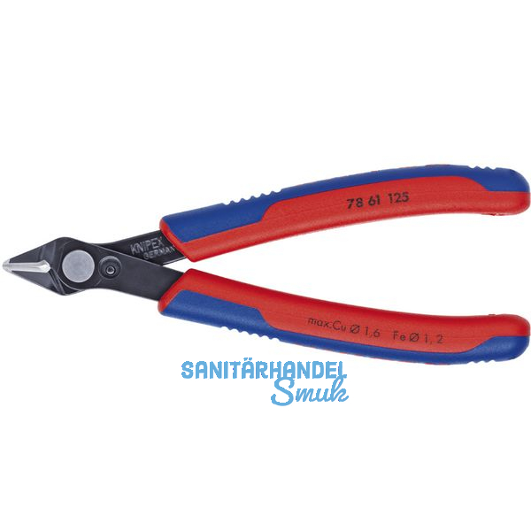 KNIPEX Elektronik-Super-Knips DIN 9654 Form 6 fr Glasfaserkabel Lnge 125 mm