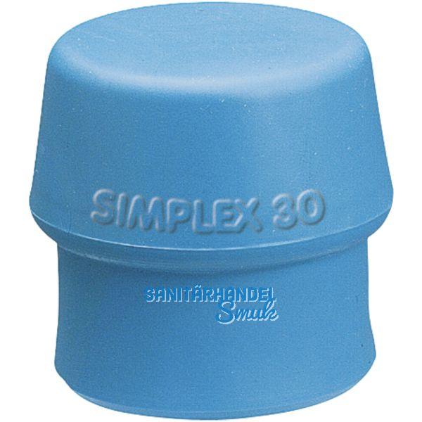 Schonhammer-Einsatz Kopfdurchmesser 40 mm TPE-Soft blau