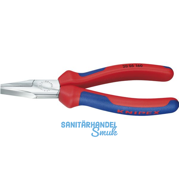 KNIPEX Flachzange DIN 5749 mit kurzen, flachen Backen 2K-Griff Lnge 160 mm