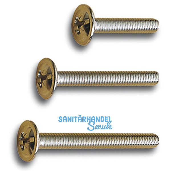 Griffschrauben M 4 X30 mm, Kombi-Schlitz, Stahl verzinkt