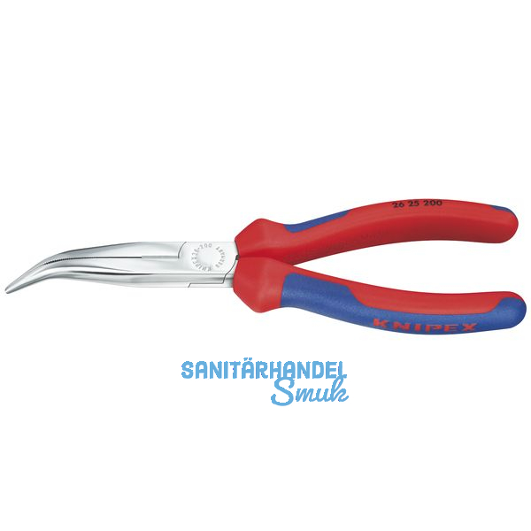 KNIPEX Langschnabelzange DIN 5745 gebogen 2K-Griff Lnge 200 mm