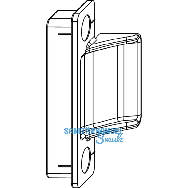 MACO Anpressverschluss verdeckt fr PVC, Flgelteil einstellbar, 13V (218543)