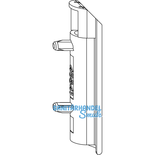 MACO Schmutzabdeckung Ecklagerband PVC/Alu, verkehrswei RAL 9016 (40341)