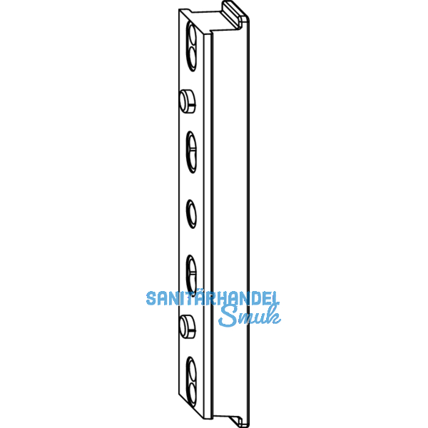 MACO Winkelbandunterlage fr Beschlagsnut, 1 mm Versatz, schwarz (40486)