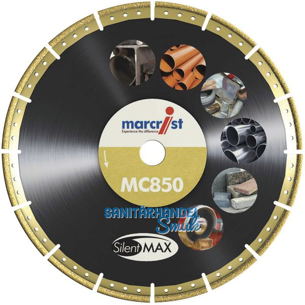 MARCRIST Diamant-Trennscheibe Multi-Cutter MC850 SilentMax 125 x 22,2 mm