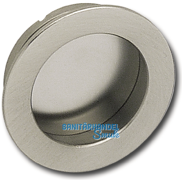 Muschelgriff Ogma  48,5 mm, Einlass  40 mm, Messing verchromt poliert