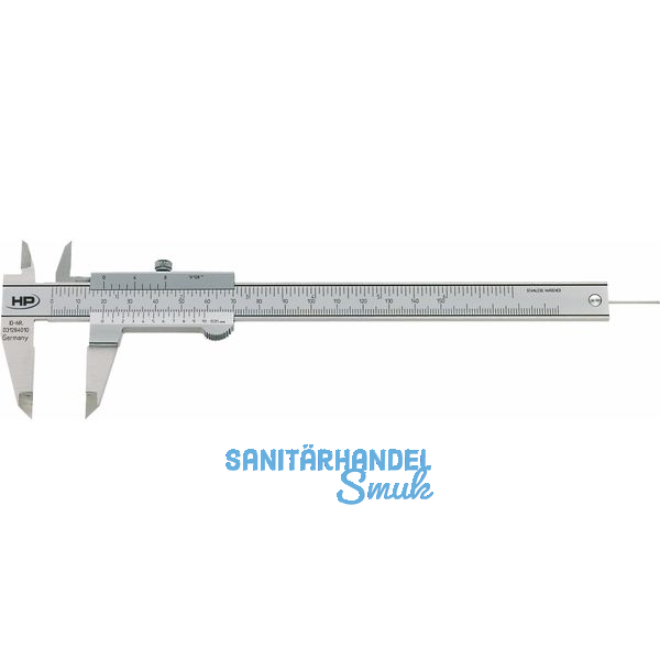 HELIOS PREISSER Messschieber m. Feststellschraube DIN862 Tiefenm. rund 0-150 mm