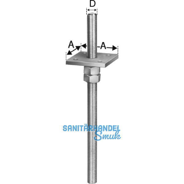 SIMPSON Sttzenfuss PPS 80G feuerverzinkt