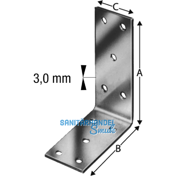 SIMPSON Winkelverbinder ABB 40390 feuerverzinkt